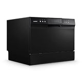 COMFEE’ Countertop Dishwasher, Energy Star Portable Dishwasher, 6 Place Settings & 8 Washing Programs, Speed, Baby-Care, ECO& Glass, Dish Washer for Dorm, RV& Apartment, Black