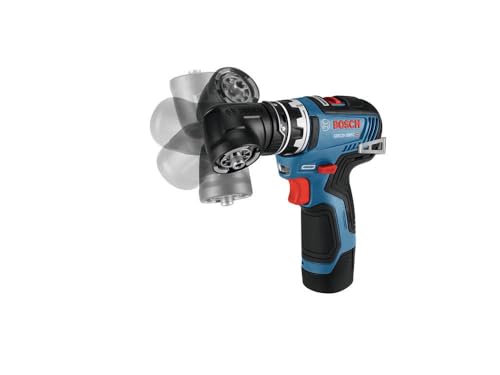 BOSCH GSR12V-300FCB22 12V Max EC Brushless Flexiclick 5-In-1 Drill/Driver System with (2) 2 Ah Batteries