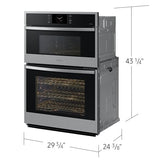 SAMSUNG 30" Microwave Combination Wall Oven with Steam Cook, Stainless Steel, NQ70CG600DSRAA