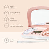 Trophy Skin MicrodermMD - At Home Microdermabrasion Kit - Anti Aging and Acne Treatment - Contains Real Diamond and Pore Extractor Tips to Rejuvenate Skin and Reduce Acne Scars - Blush