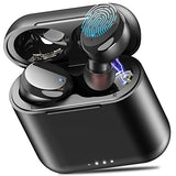 TOZO T6 (Classic Edition) True Wireless Earbuds Bluetooth 5.3 Headphones Touch Control with Wireless Charging Case IPX8 Waterproof Stereo Earphones in-Ear Built-in Mic Headset Premium Deep Bass Black