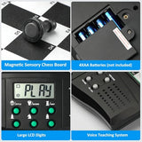 Talking Chess Academy Electronic Chess Set, Magnetic Computer Chess Game with Interactive Teaching System for Beginners, Advanced AI for Improving Players, Perfect for Kids & Adults, Simple and Noble