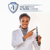 Oral-B iO Deep Clean Rechargeable Electric Powered Toothbrush, Black with iO Series 3 Limited, 2 Brush Heads and Travel Case - Pressure Sensor to Protect Gums - 3 Cleaning Settings - 2 Minute Timer