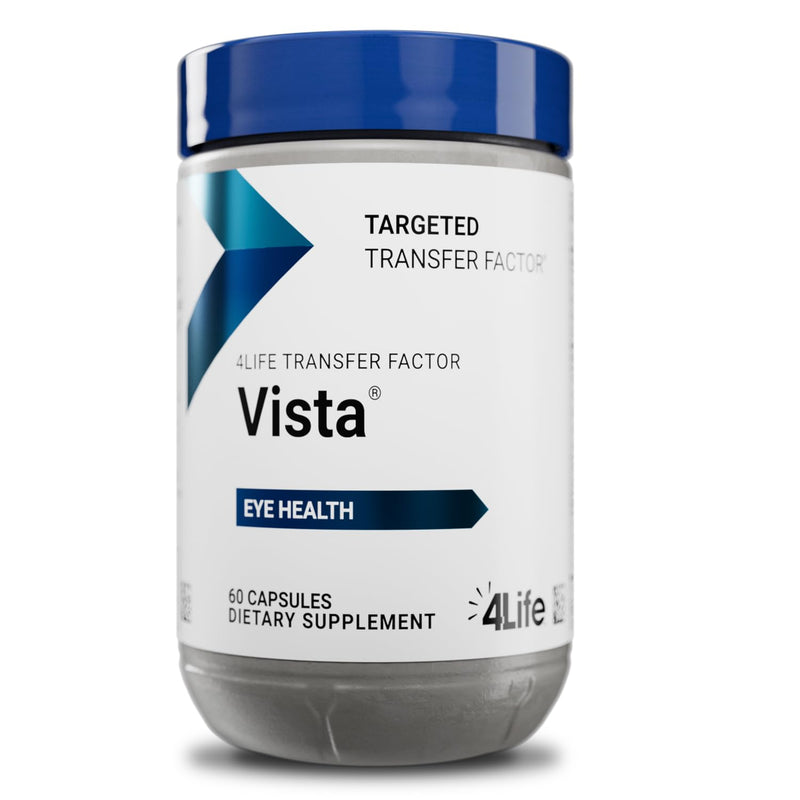 4Life Transfer Factor Vista - Dietary Supplement for Eye Health and Vision Support - Supplement Formula with Lutein, Zeaxanthin, Zinc, Vitamin C, and Black Currant - 60 Capsules