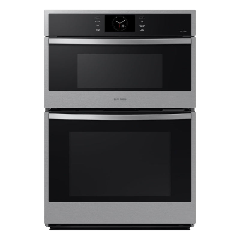 SAMSUNG 30" Microwave Combination Wall Oven with Steam Cook, Stainless Steel, NQ70CG600DSRAA