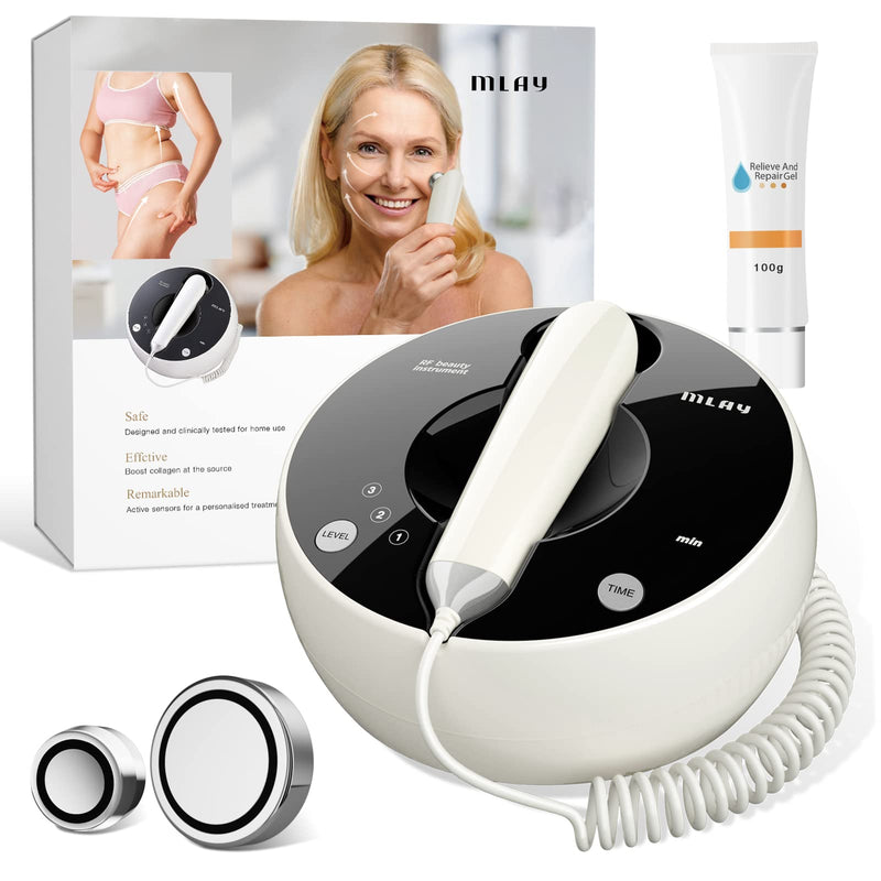 Radio Frequency Skin Tightening | Professional 25 Watts RF Facial | 50 Watts RF Body | Tightening | Lifting | Wrinkle Reduce - Increase Collagen - Home RF Anti Aging Beauty Machine - Salon Effects