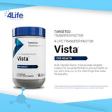 4Life Transfer Factor Vista - Dietary Supplement for Eye Health and Vision Support - Supplement Formula with Lutein, Zeaxanthin, Zinc, Vitamin C, and Black Currant - 60 Capsules