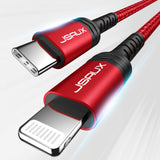 JSAUX USB C to Lightning Cable 6FT, [Apple MFi Certified] iPhone 14/13 Fast Charging Cord USB C iPhone Cable for iPhone 14/14 Plus/14 Pro/14 Pro Max/13/13 Mini/13 Pro/13 Pro Max/12 Pro Max/11 Pro Max