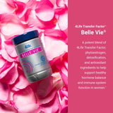 4Life Transfer Factor Belle Vie - Targeted Support for Female Hormone Balance, Reproductive Support, and Breast Health - Supplement with Kudzu, Flax, Herbal Antioxidants, and Green Tea - 60 Capsules