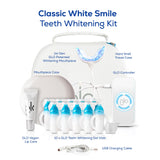 GLO Science — GLO Classic Brilliant Teeth Whitening Device Kit w/Patented Warming Mouthpiece and Blue LED Light Technology — Designed for Sensitive Teeth, White Device