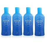 ASEA Redox Cell Signaling Supplement - Cellular Energy & Heart Supplements for Men and Women - Hormonal Balance & Energy Booster for Women and Men for Vibrant Age-Defying Living (Four 32oz Bottles)