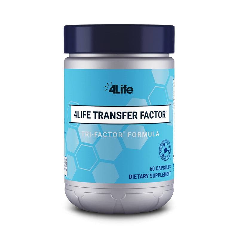 4Life Transfer Factor Tri-Factor Formula - Immune System Support with Extracts of Cow Colostrum and Chicken Egg Yolk - 60 Capsules