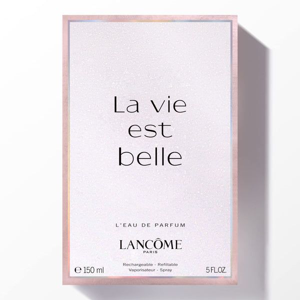 Lancôme La Vie Est Belle Eau de Parfum - Long Lasting Fragrance with Notes of Iris, Earthy Patchouli, Warm Vanilla & Spun Sugar - Floral & Sweet Women's Perfume, 5 Fl Oz