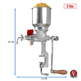 Victoria Manual High Hopper Grain Grinder, Black