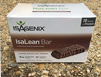 ISAGENIX IsaLean Bars Chocolate Peanut Crunch 10 Bars