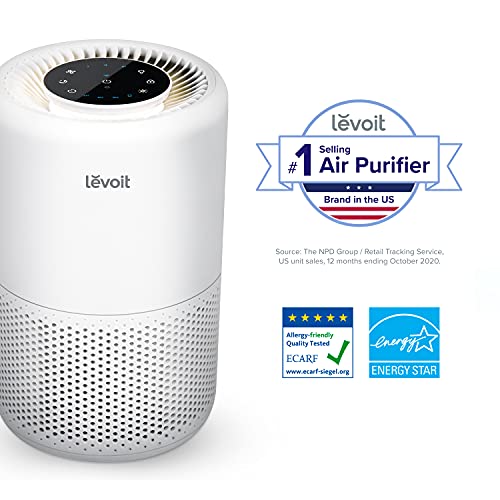 LEVOIT Air Purifiers for Home, Smart WiFi Alexa Control, H13 True HEPA Filter for Allergies, Pets, Smoke, Dust, Pollen, Ozone Free, 24db Quiet Cleaner for Bedroom with Display Off, Core 200S