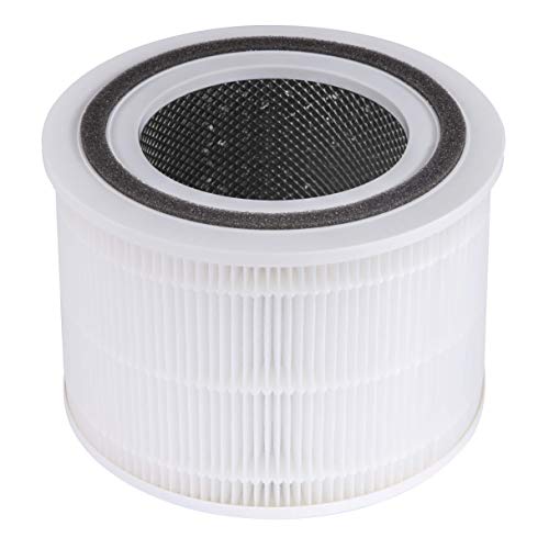 LEVOIT Air Purifier Replacement Filter, 3-in-1 True HEPA, High-Efficiency Activated Carbon, Core 300-RF, 1 Pack, White