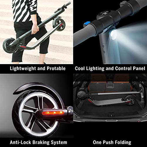 Segway Ninebot ES4 Electric Kick Scooter with External Battery, Lightweight and Foldable, Upgraded Motor Power, Dark Grey