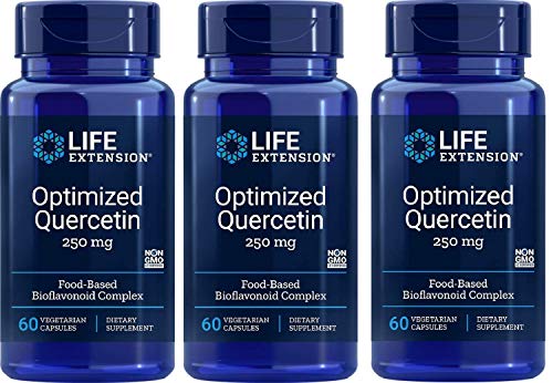 Life Extension Optimized Quercetin Capsules, 60-Count (Pack of 3)
