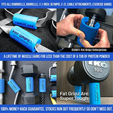 Fat Gripz Pro - The Simple Proven Way to Get Big Biceps & Forearms Fast (Winner of The Men’s Health Magazine Strength Training Equipment Award) (2.25” Outer Diameter)